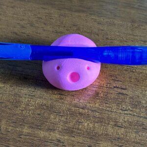Handmade Clay Pen Holder – Cute Minimalist Desk Organizer for Office